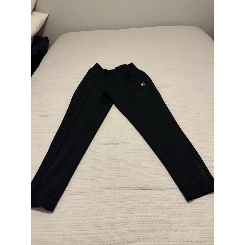 NIKE Women's COURT Dri-Fit Knit Tennis Pants Medium Slim Fit Black